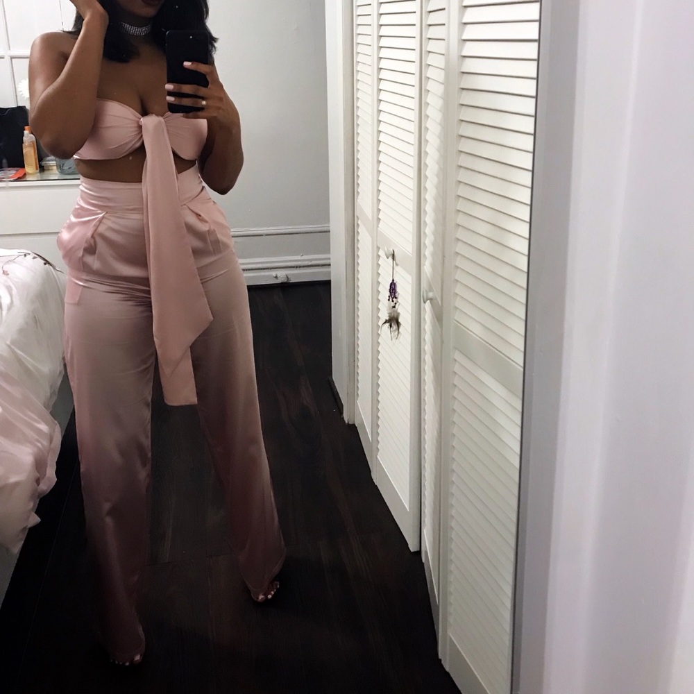 WANTMYLOOK Pink Pant Set - Size M